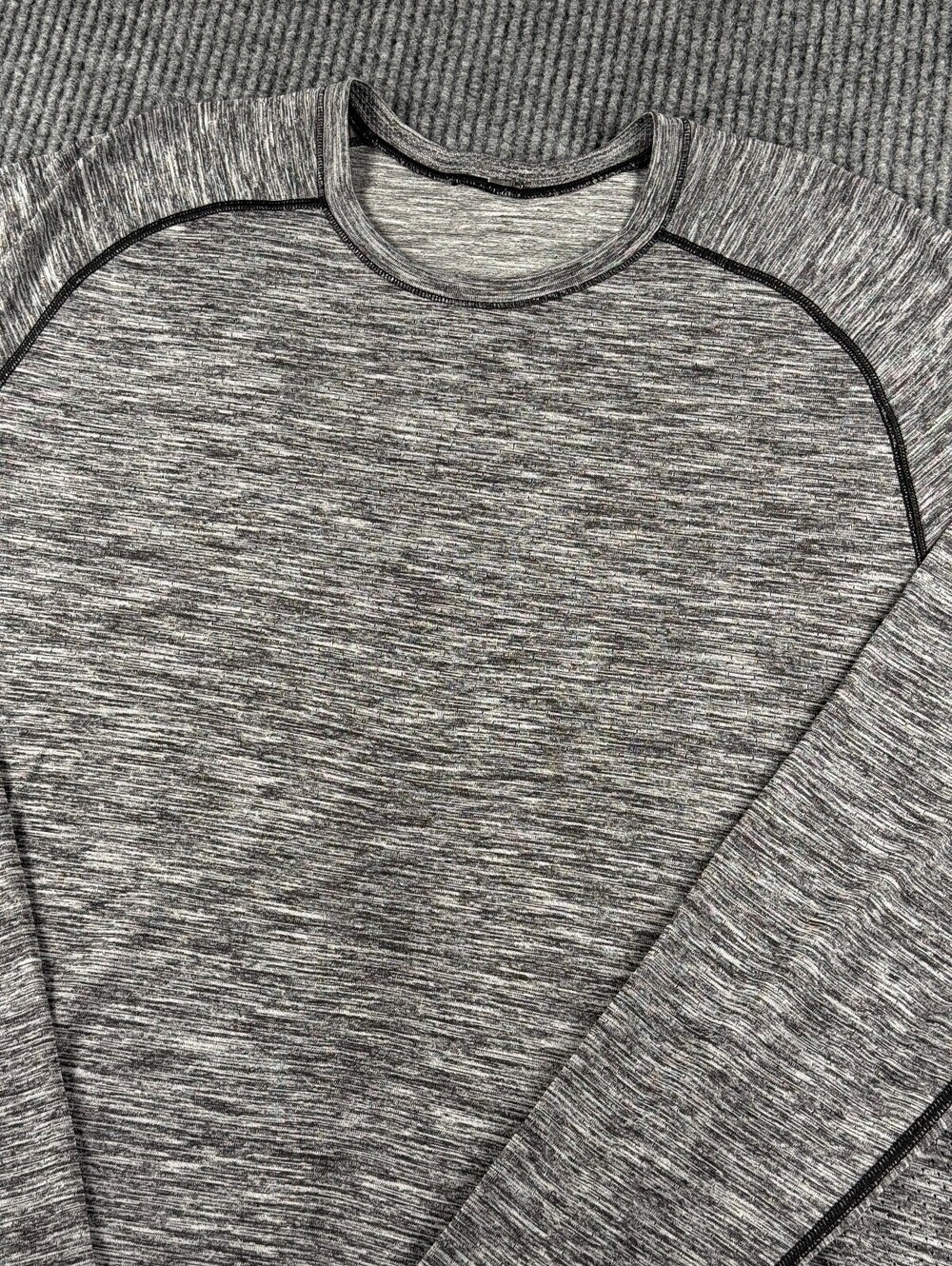 Lululemon Long Sleeve Vented Performance Shirt Men L Get Outside Get Sweat Grey